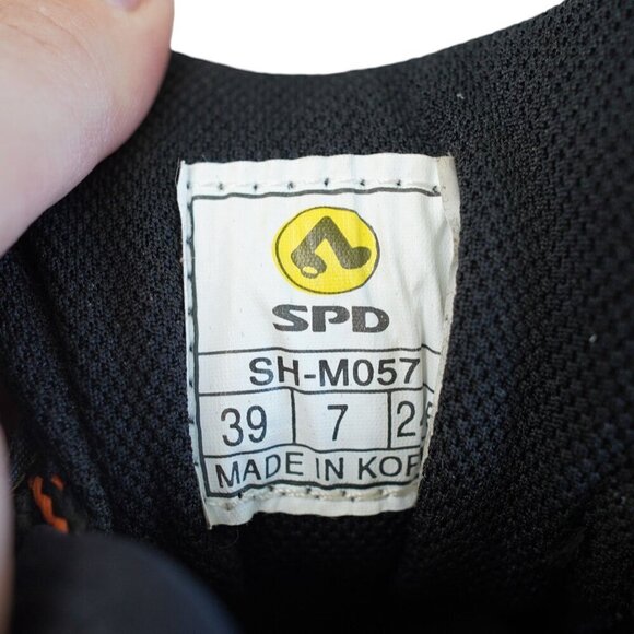 NWOB Shimano SPD SH-M057 Cycling Shoes Size 7 Tan/Black Lace-Up & Velcro Closure - Picture 6 of 11